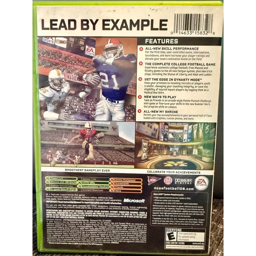 NCAA Football 08 Xbox Original Boise State Jared Zabransky
